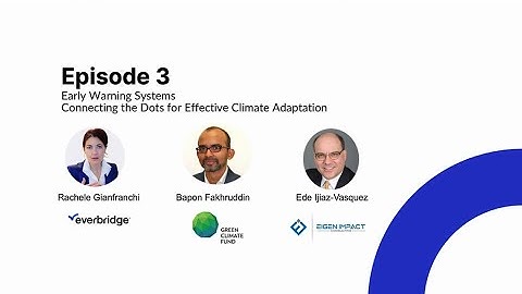 Early warning systems connecting the dots for effective climate adaptation