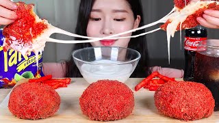 ASMR * MAKING SPICY GIANT TAKIS CHEESE BALLS ★ SUPER CHEESY & SPICY BALLS! TAKIS FUEGO 🔥 MUKBANG