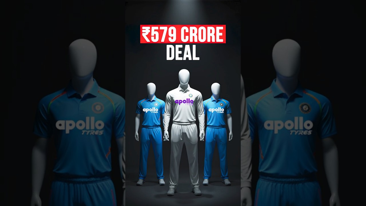 New Sponsor for Indian Cricket🚨 Apollo Tyres ₹579 Crore Deal Explained