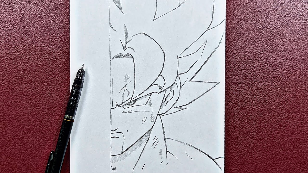 how to draw goku super saiyan 2 step by step easy tutorial for beginners 