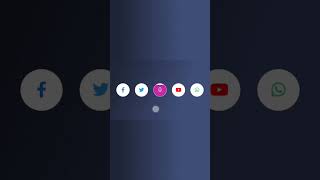 Social Media Icons Hover Effect | HTML CSS Tutorial | #fontawesome #hovereffect #shorts
