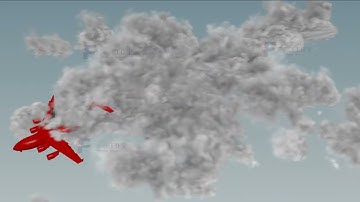 houdini   The plane passes through dynamic clouds  hip