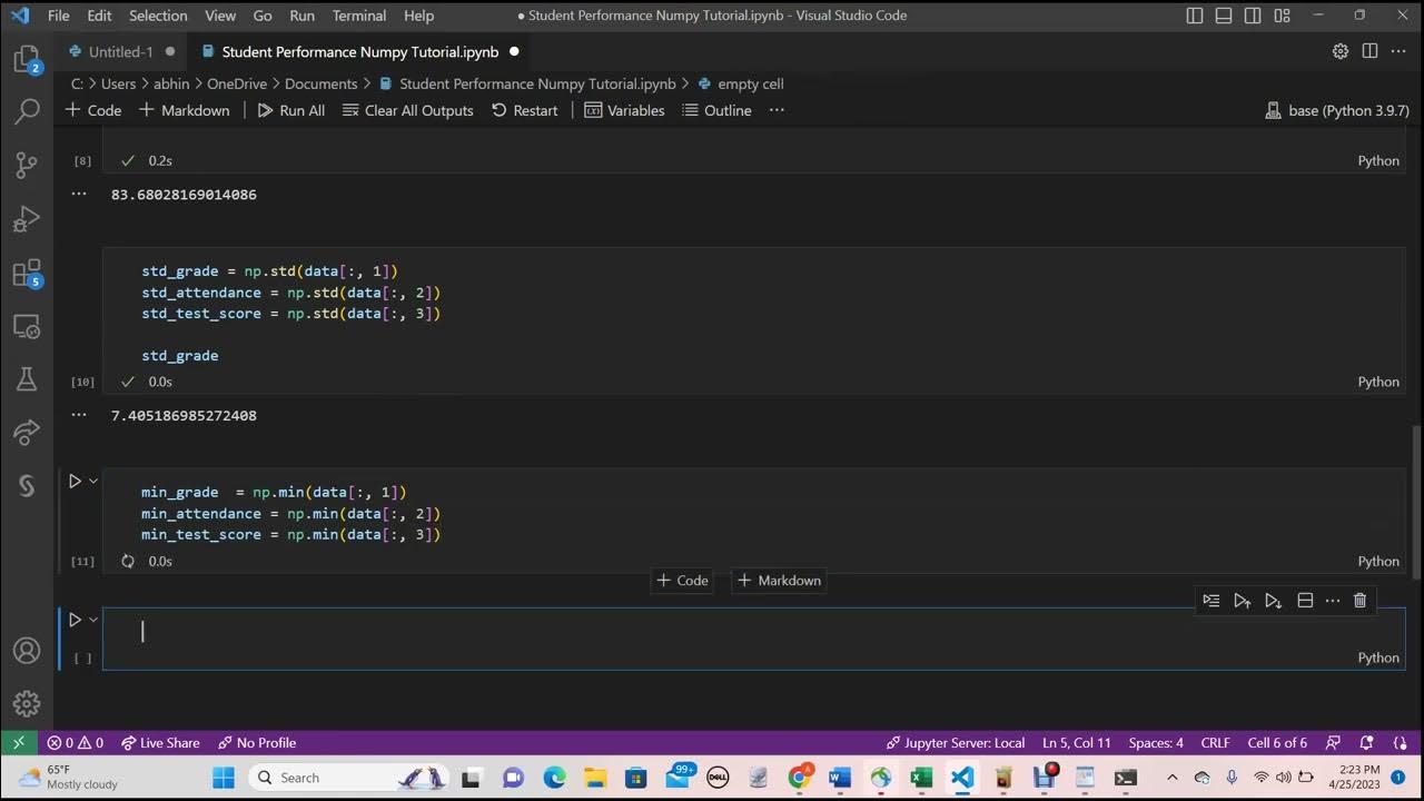 Numpy Basics - Student Performance - YouTube