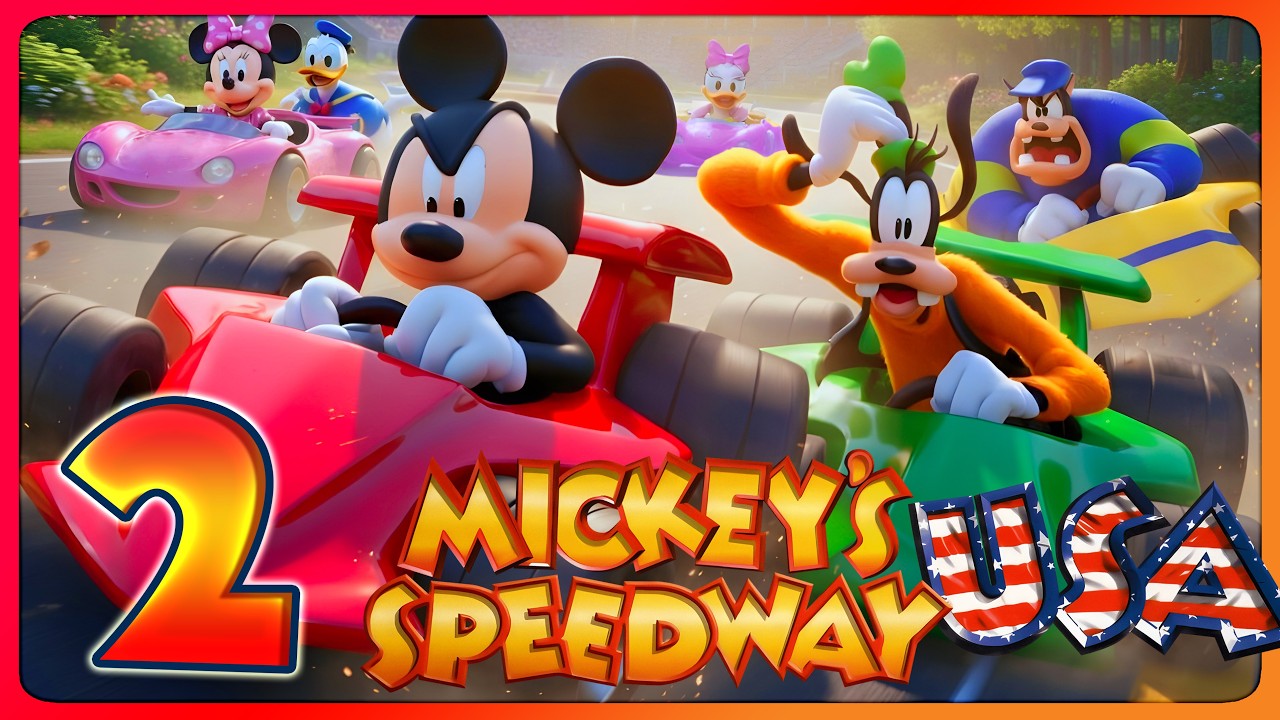 Mickey's Speedway USA Walkthrough Part 2 (N64) Motor Way Mania