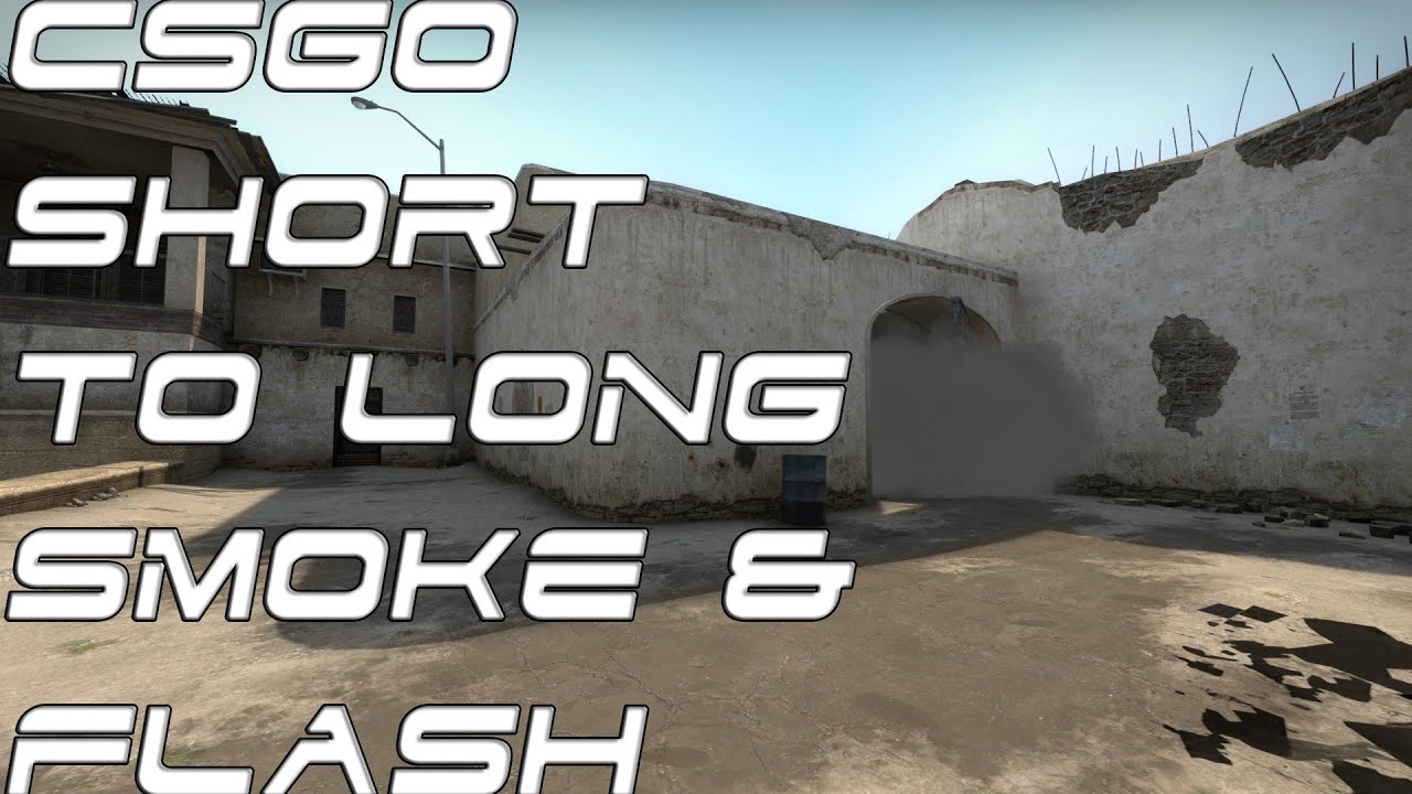 CS:GO Dust2 Long Door Smoke and Flash From Short - YouTube