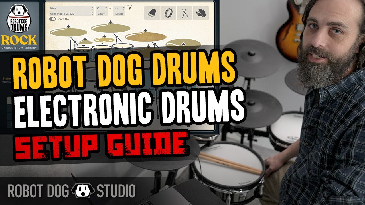 Robot Dog Drums Electronic Kit Setup Guide