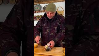 Catch and Cook fish Trout cooked inside logs-Asmr Nature Cooking#shorts#asmr