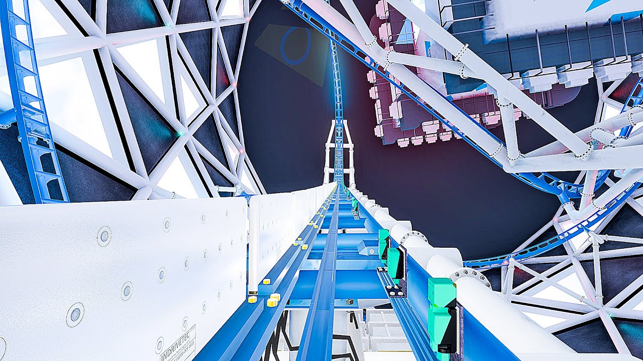 Return of the Storm – No Limits 2 Indoor vertical LSM coaster.