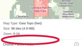 6. GAIA GPS: Confirming the Map is Downloaded