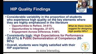 High Impacts Practices and Student Success