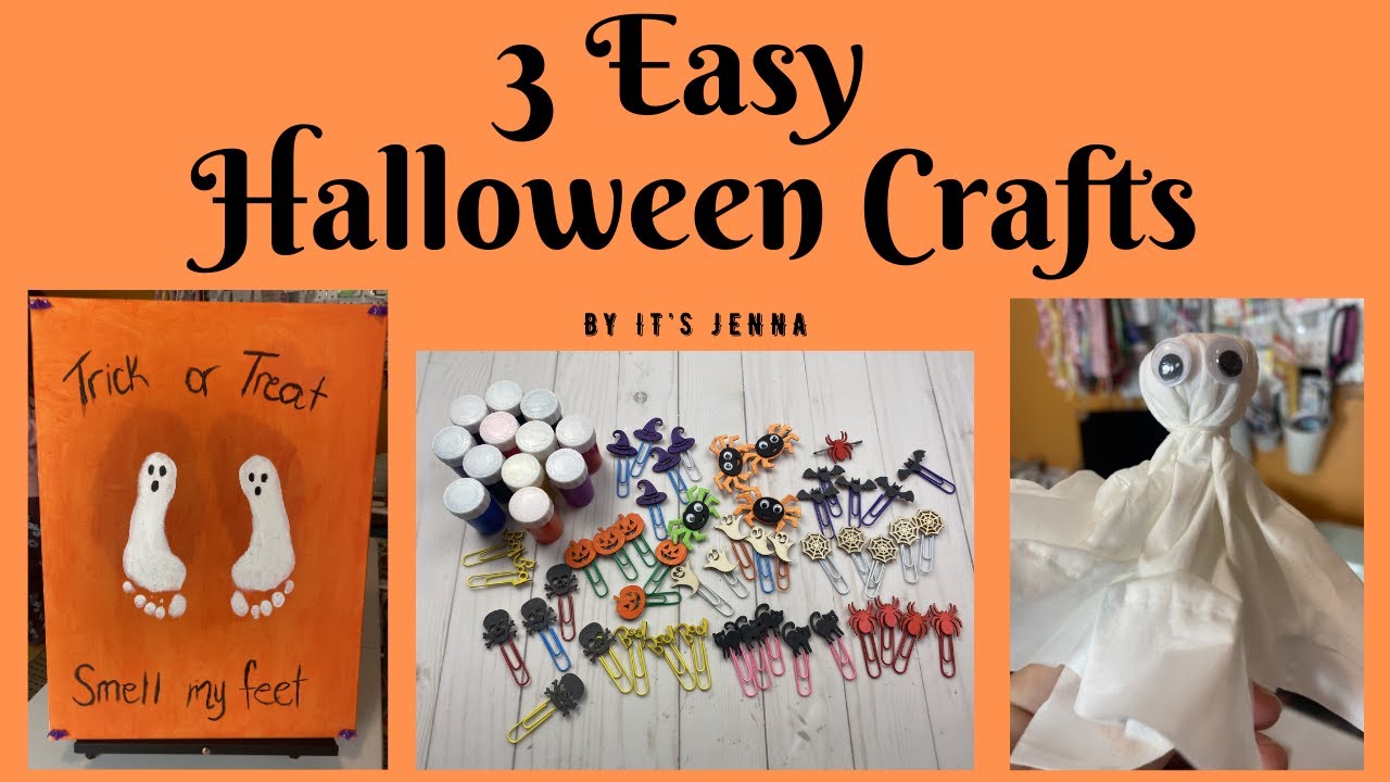 3 Easy Halloween Projects //  It's Jenna // Quick Tutorial // Project Share