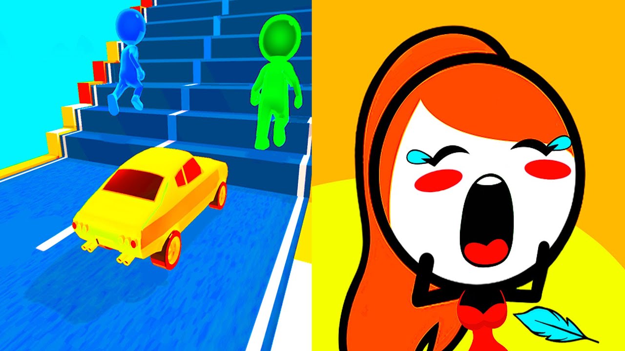 Shape shifting Vs Save Her 👉🟥🟢🟦👈 Satisfying Walkthrough Max All Levels Android iOS ASMR Gameplay