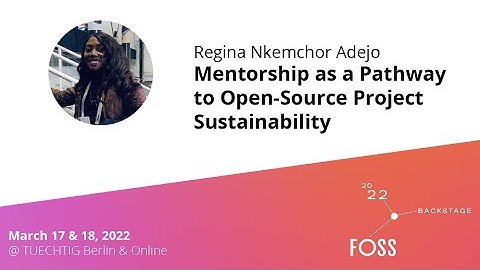 #FOSSBack: Regina Nkemchor Adejo – Mentorship as a Pathway to Open-Source Project Sustainability