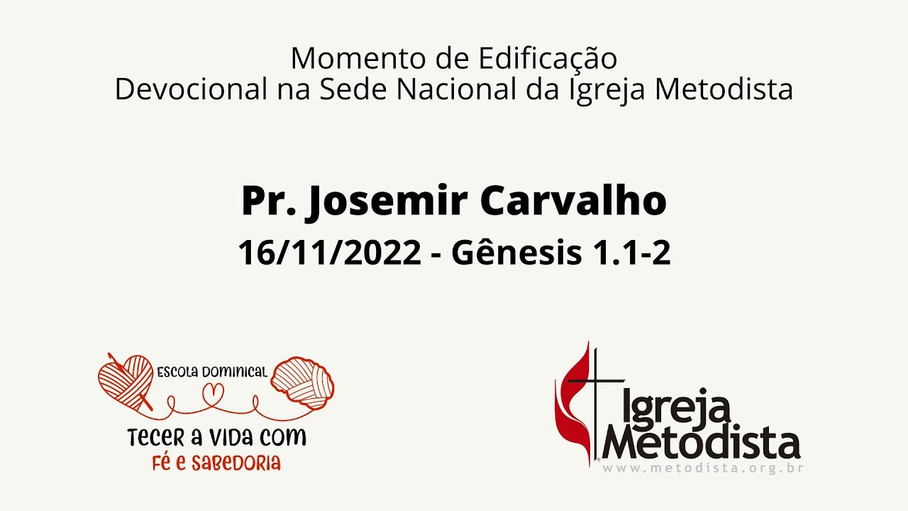 Devocional com Pastor Josemir Carvalho