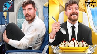₹80 vs ₹4 Crore Ki Plane ticket || mrbeast hindi || @MrBeast