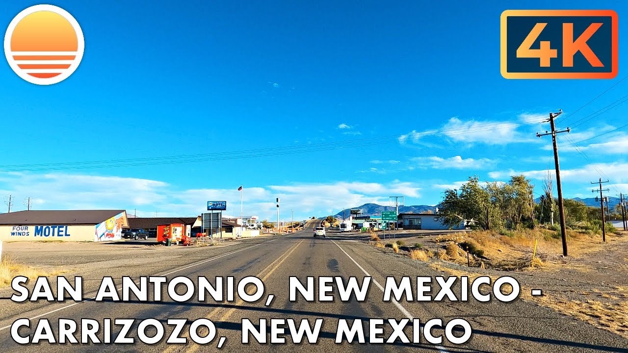 🇺🇸[4K60] San Antonio, New Mexico to Carrizozo, New Mexico! 🚘 Drive with