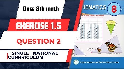 Exercise 1.5 Q no. 2 Class 8 Math New Book 2023 | Chapter 1 Ex 1.5 Class 8 PTB | maths tutor