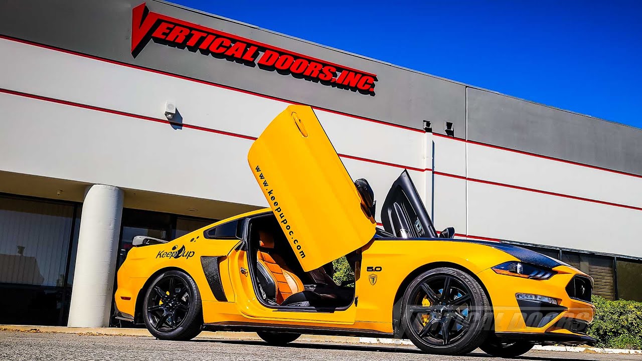 mrkoolk8t Ford Mustang from CA with Vertical Lambo Doors Conversion Kit from Vertical Doors, Inc.