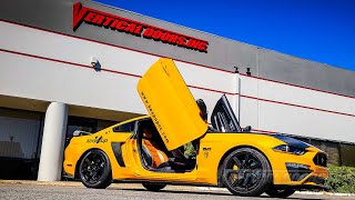 mrkoolk8t Ford Mustang from CA with Vertical Lambo Doors Conversion Kit from Vertical Doors, Inc.