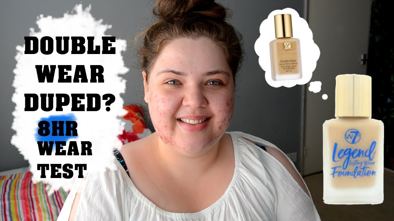 W7's VERSION OF ESTEE LAUDER DOUBLE WEAR IS IT? 8HR WEAR TEST