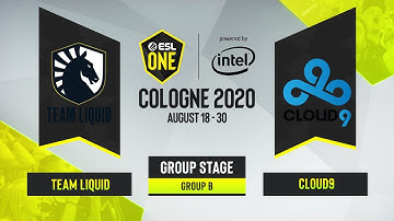 CS:GO - Team Liquid vs. Cloud9 [Overpass] Map 1 - ESL One Cologne 2020 - Group B - NA