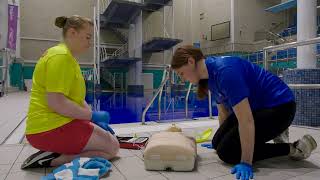 2 Person Adult Drowning CPR using an AED