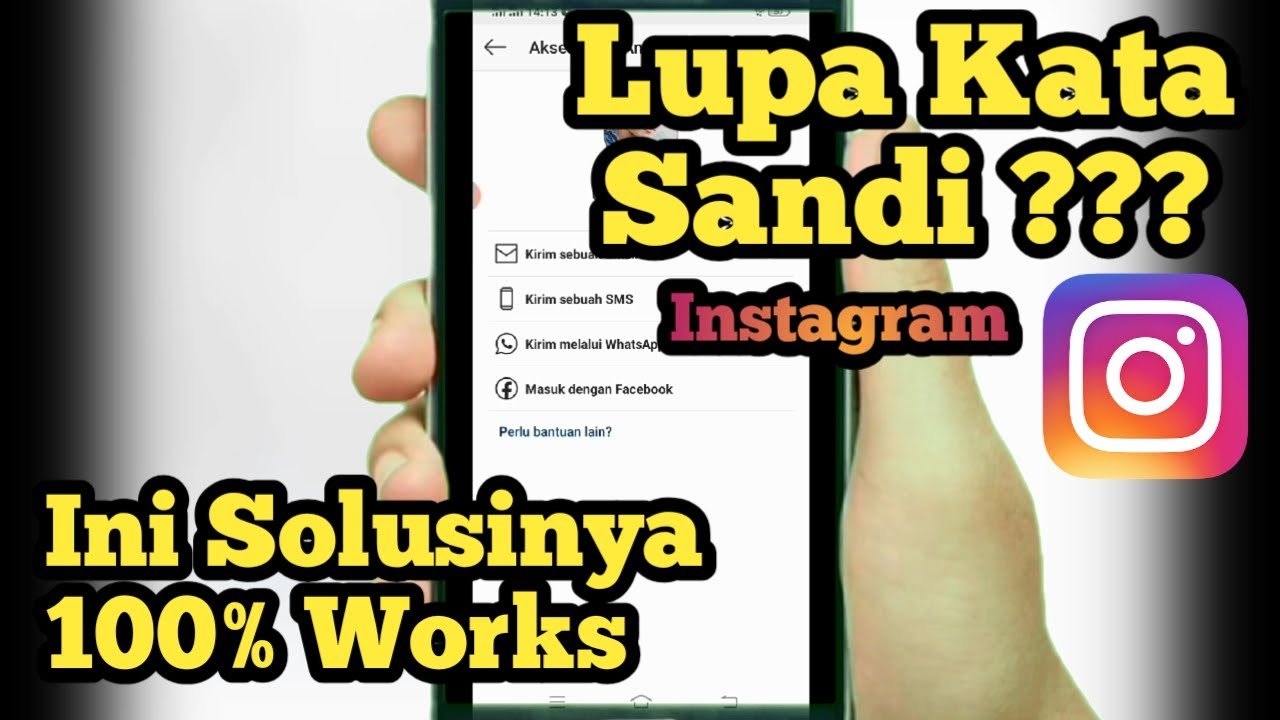 cara memulihkan akun  Instagram  yang lupa kata  sandi 