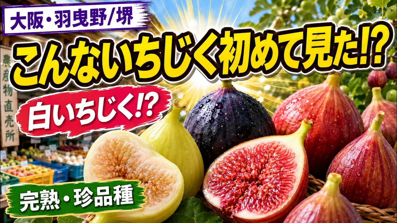 Osaka, Habikino/Sakai] Never Seen Figs Like These!? A Farm Stand
