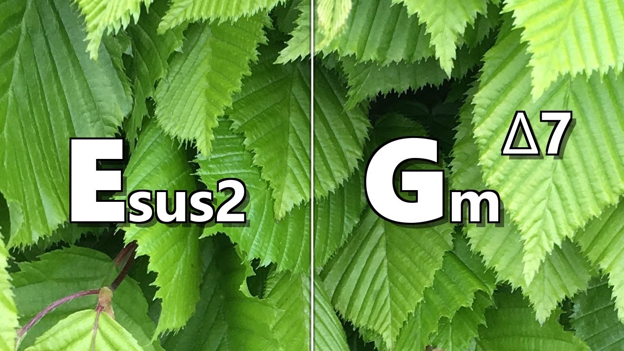 Esus2 to Gm maj7 Backing Track