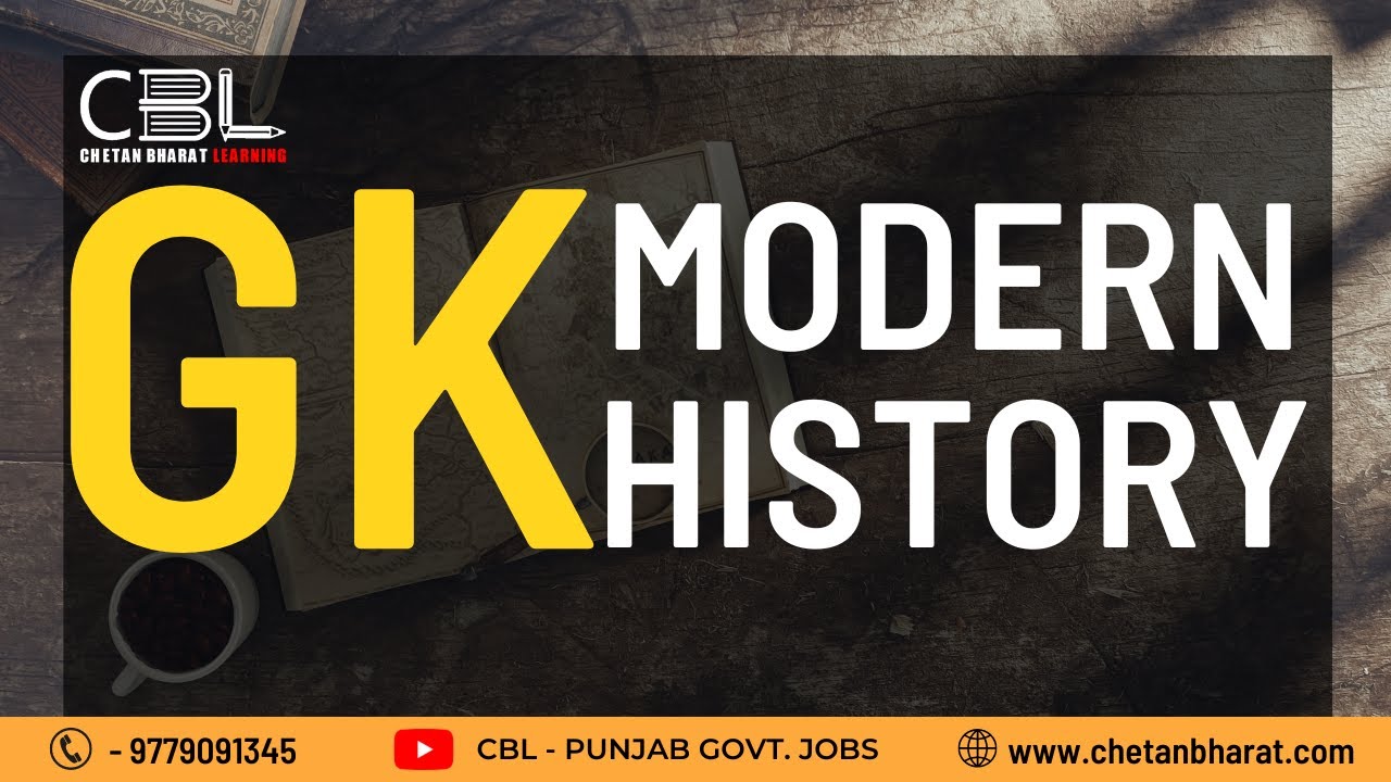GK Modern History - Advent of Europeans | Punjab Govt. Exams#punjabgovtexams2023  #modernhistory
