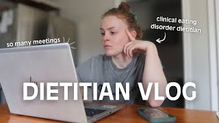 BUSY day in the life as a clinical dietitian | meetings, charting, easy meals