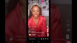 Chloe Bailey IG Live Have Mercy Premiere with comments 9-9-21