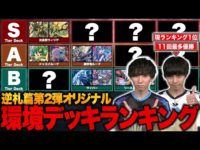 環境デッキTier表】超SC新潟まで続く逆札篇第2弾のオリジナル環境を