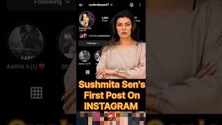 sushmita sens first post on Instagram shorts youtubeshorts instagram sushmitasen aarya