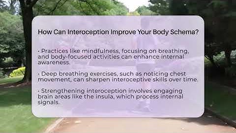 How Can Interoception Improve Your Body Schema? - Inside Body Image