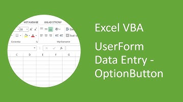 Excel UserForm Data Entry (VBA) #3 - OptionButton
