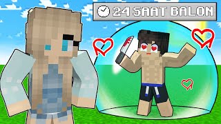 ERKEK HAYARANIMI 24 SAAT BALONA KİLİTLEDİM! - 😨 Minecraft