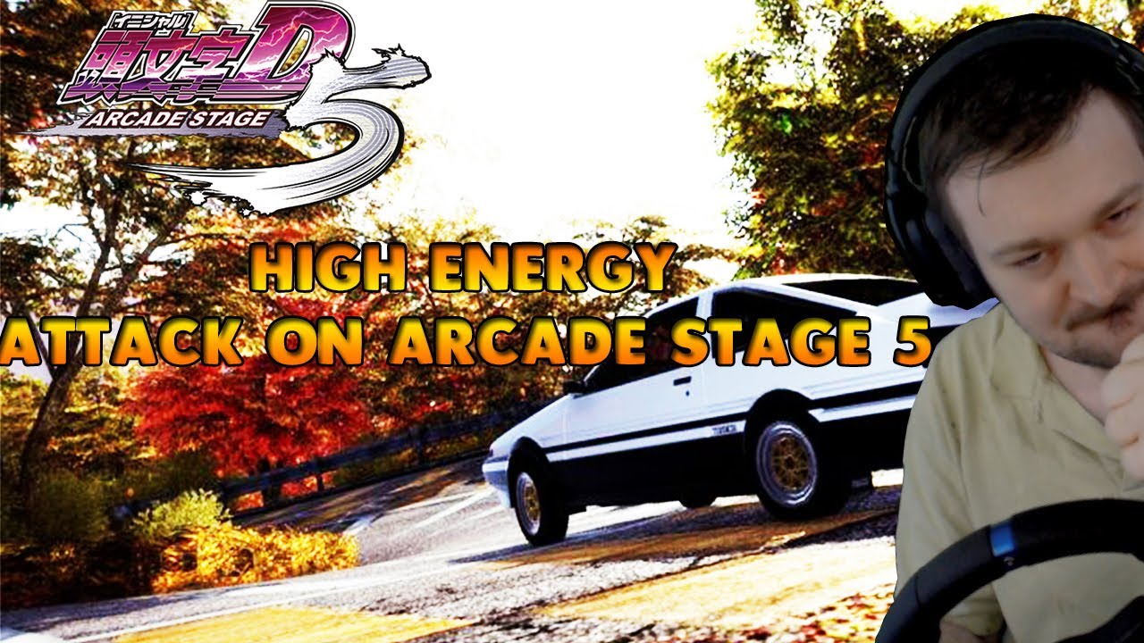 INITIAL D Arcade Stage 5] - High Energy Attack With the Steering