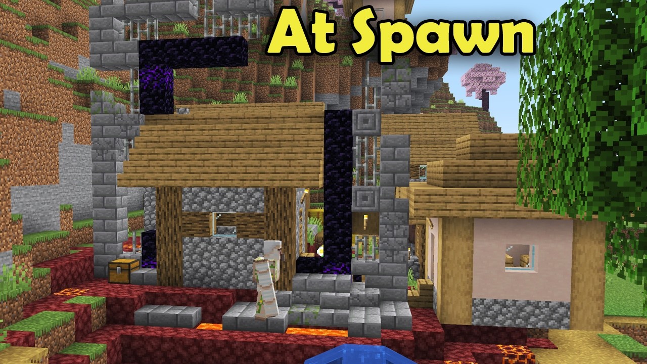 Minecraft - New At Spawn Village Seeds - Java - YouTube