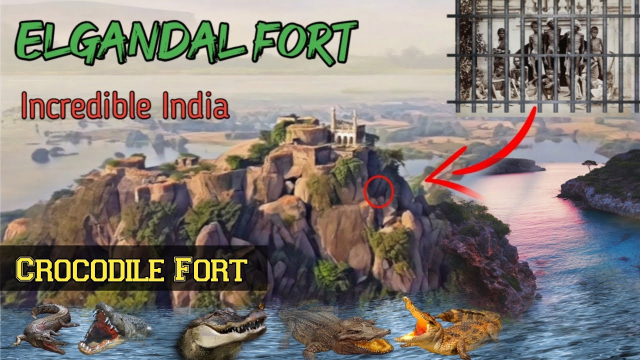 The Crocodile Fort | Elgandal Fort |दुश्मनों को रोकने के लिए किला के चारों ओर मगरमच्छों को छोड़ दिया