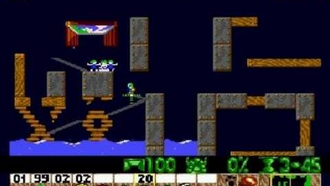 Lemmings Genesis/Mega Drive Walkthrough: Mayhem Level 25