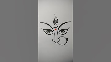 Maa Durga eyes drawing 🙏 #navratri #durgamaa #durgapuja #artwork