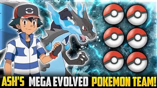 Ash's Mega Evolved Evolved Pokemon Team! | Super Strongest Team Of Ash🔥 | Hindi