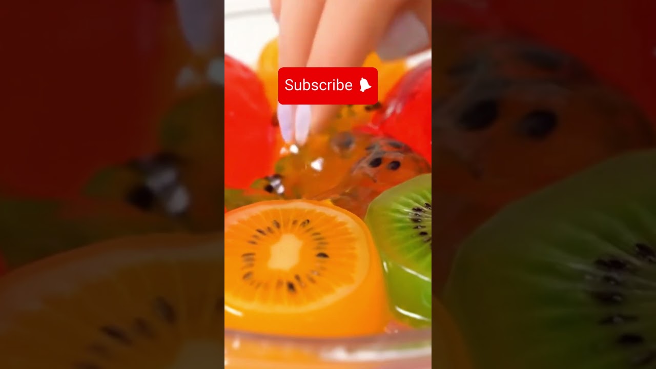Fruit Jelly Slime Pressing 🍓🥝🍊 | Ultra-Realistic 4K ASMR Satisfaction
