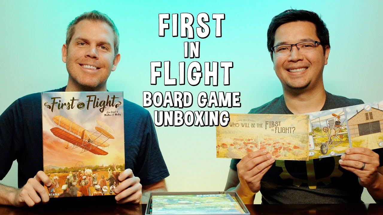 Unboxing First in Flight - Early Airplane Deck Building Game - YouTube