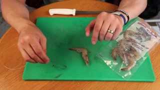 How to prepare the Prawn as bait for different fish - Video