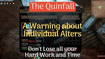 The Quinfall - Must Know Before Placing Individual Alter