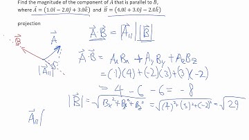 Vector projection onto another vector