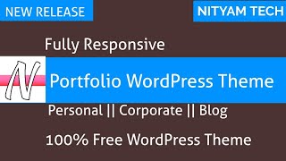 FREE ||TOP 5 || Fully Responsive Portfolio || WordPress Theme