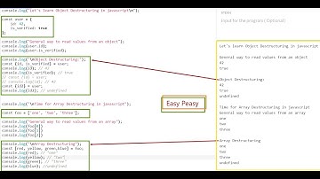 Javascript Object and Array Destructuring in 4 mins! Must watch for React, Next.js dev!